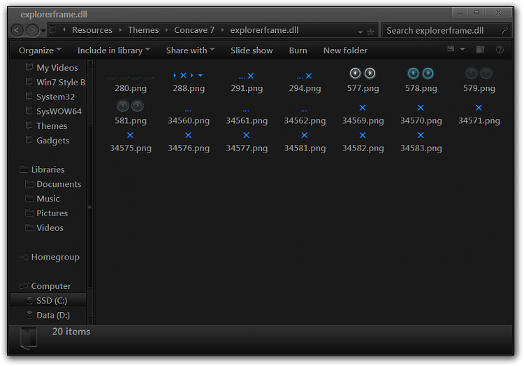 Creating own theme pack windows 7-explorerframe.dll.png