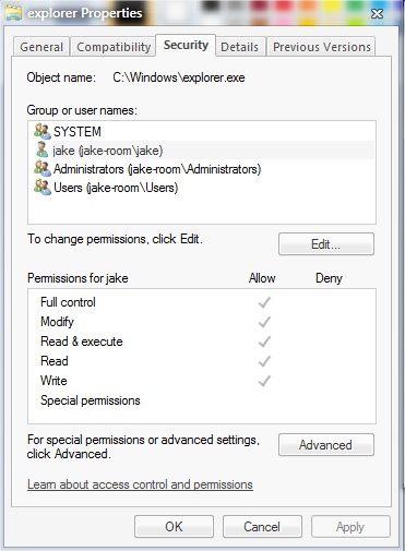 How Do I use custom themes in Windows 7?-explorer-permission.jpg