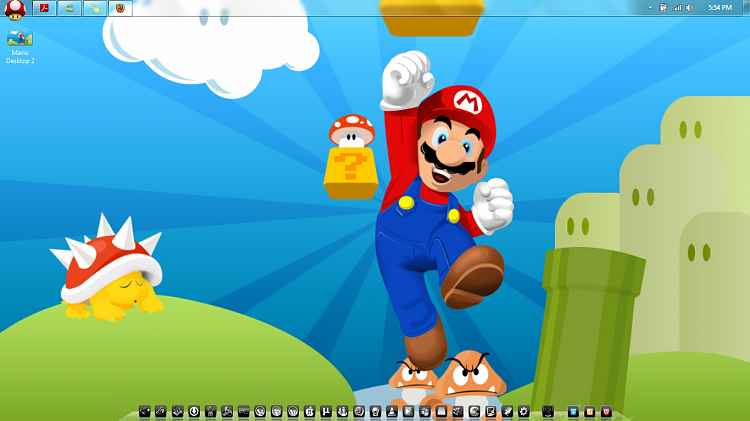 Custom Themes, Icons and Start Buttons.-mario-desktop.png