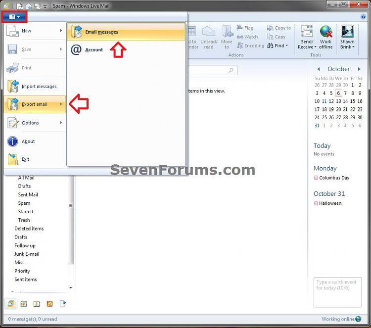 Windows Live Mail - Export and Import Email Messages-export-1.jpg