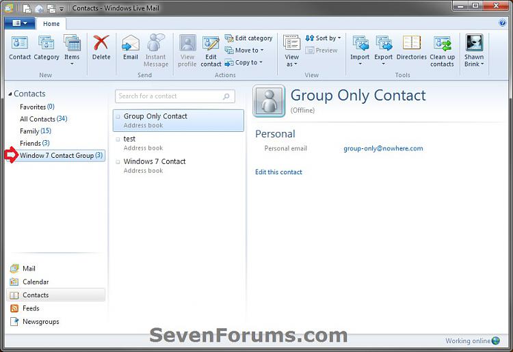 Windows Live Mail - Import Windows 7 and Vista Contacts-contact_groups.jpg