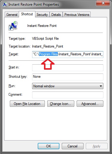 System Restore Point Shortcut-properties.jpg