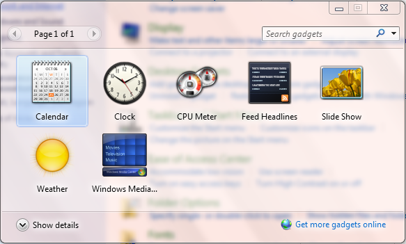 Vista Gadgets Disappeared