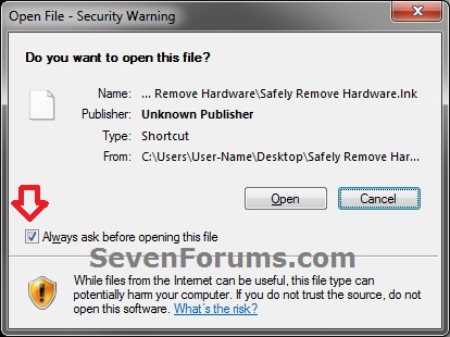 Open File - Security Warning : Unblock File-step1.jpg