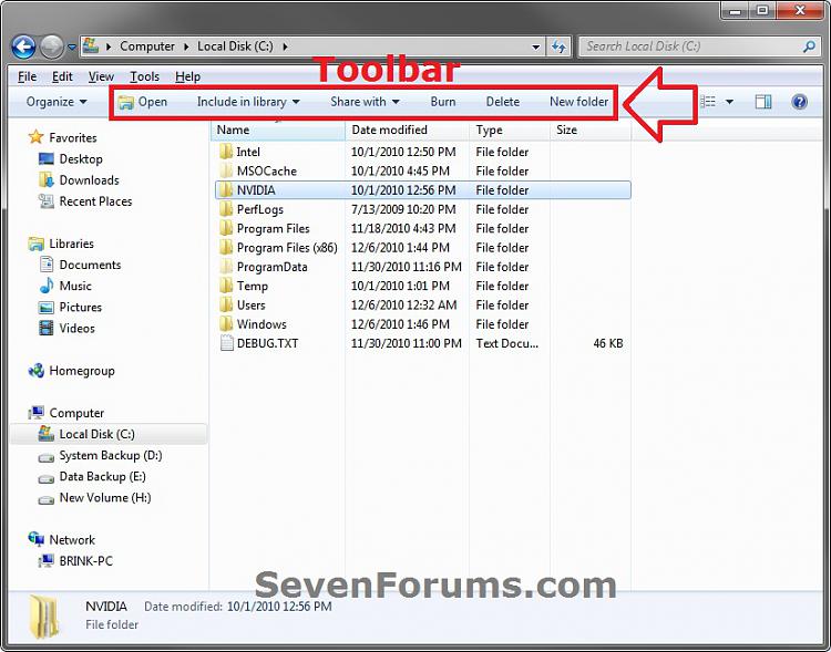 Windows Explorer Toolbar Buttons - Customize-toolbar.jpg