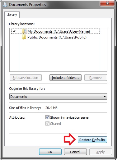 Libraries Folder - Add or Remove from Navigation Pane-defaults.jpg