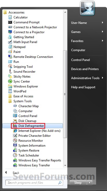 Disk Defragmenter - Open and Use-step1.jpg