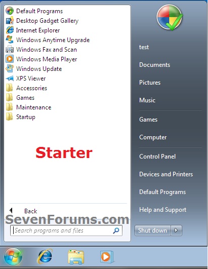 Start Menu All Programs in Windows 7 - Restore Default Shortcuts-starter_start_menu.jpg