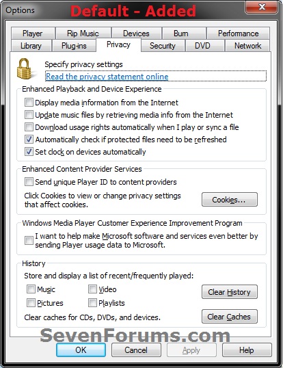 Windows Media Player Options - Add or Remove Privacy Tab-default.jpg