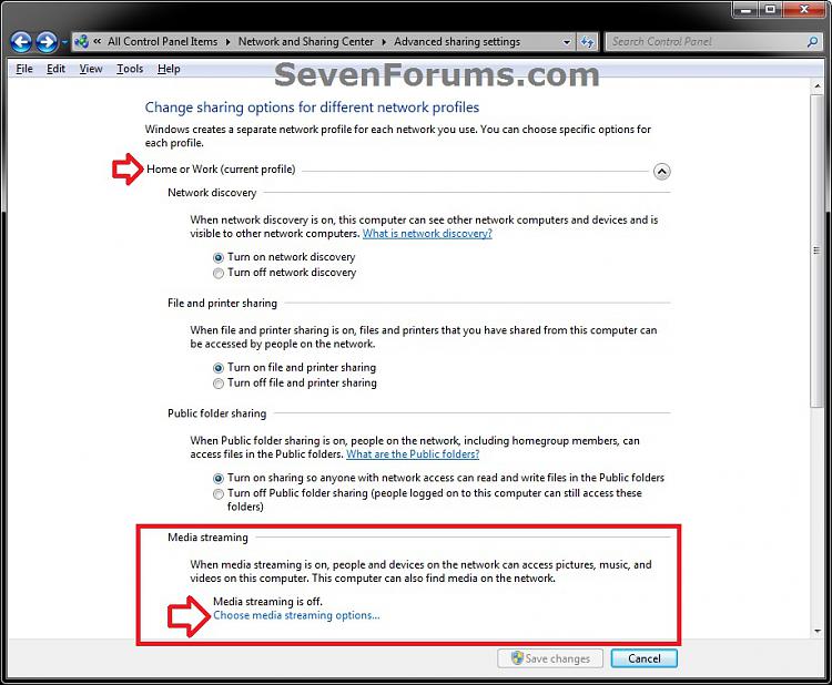 Media Streaming Using Windows Media Player - Turn On or Off-network_step2-.jpg