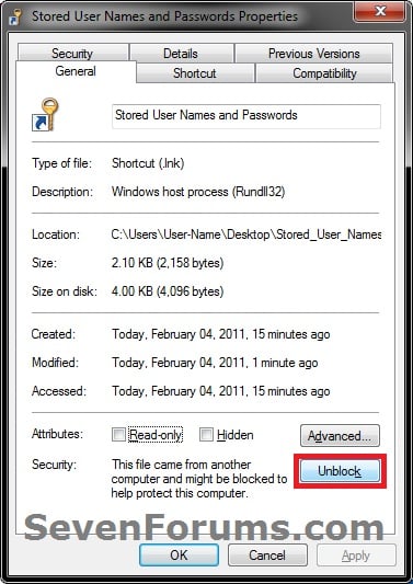 Stored User Names and Passwords Shortcut - Create-unblock.jpg