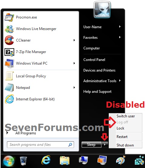 Start Menu - Enable or Disable Log off-disabled.jpg