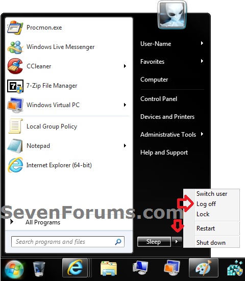 Start Menu - Enable or Disable Log off-default.jpg