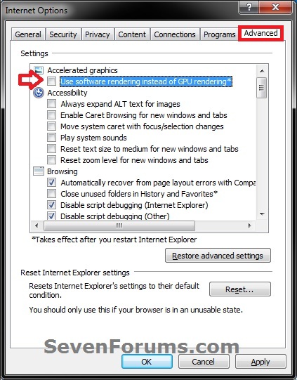 Internet Explorer GPU Hardware Acceleration - Turn On or Off-.jpg