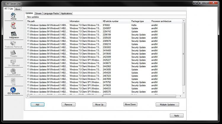 Slipstream Windows 7 SP1 into a Installation DVD or ISO File-rt7lite-integrate-updates5.jpg