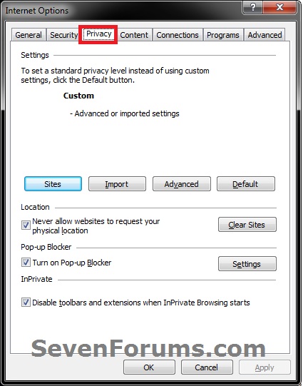 Internet Explorer  - Webpage Privacy Report-settings.jpg