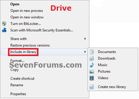 Include in library - Add or Remove from Context Menu-drive.jpg