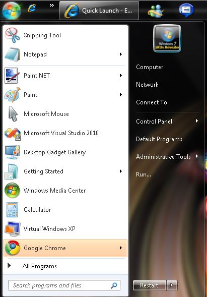 Quick Launch - Enable or Disable-start-menu.jpg