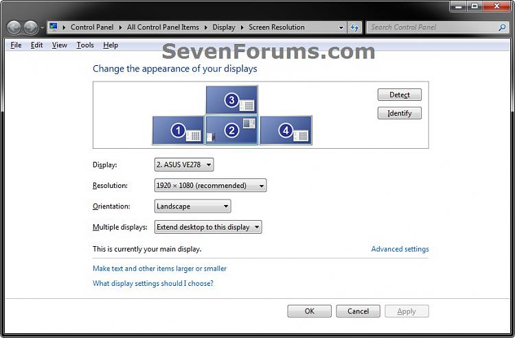 Screen Resolution Display Settings Windows 10 Forums