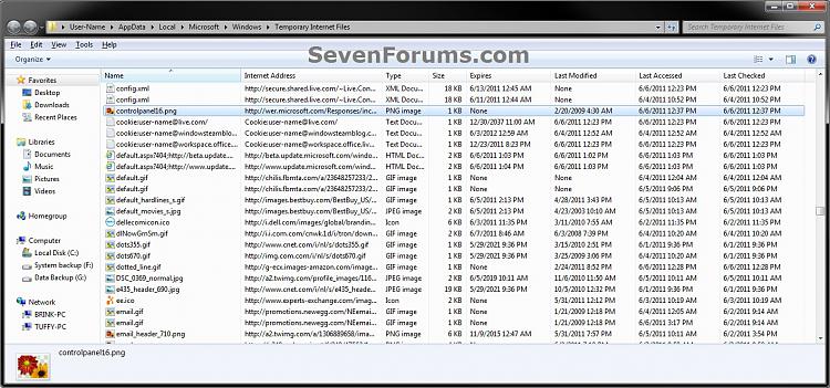 Internet Explorer - Temporary Internet Files - Browse-example.jpg