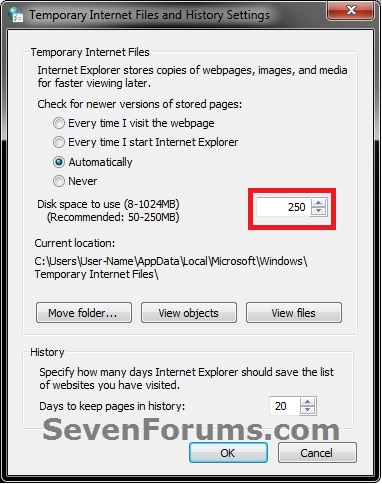 Internet Explorer - Temporary Internet Files - Disk Space Usage-step3.jpg