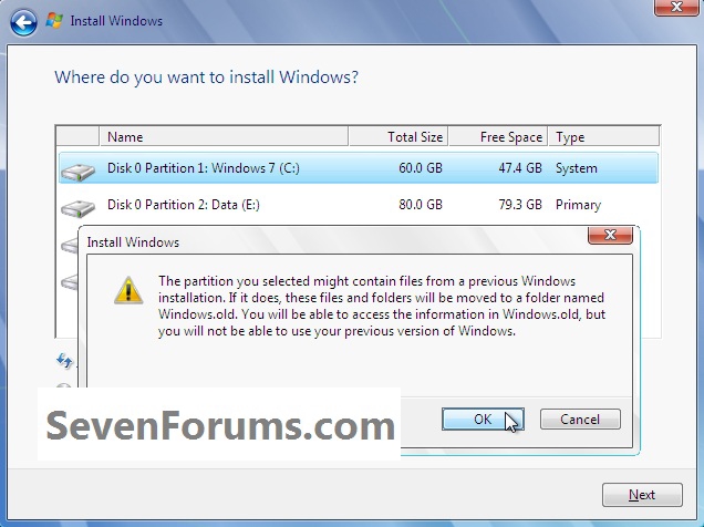 Clean Install Windows 7 from the Windows 7 Desktop-windows.old.jpg