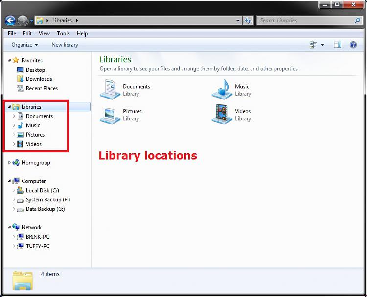 Windows Explorer Auto Arrange - Disable-libraries.jpg