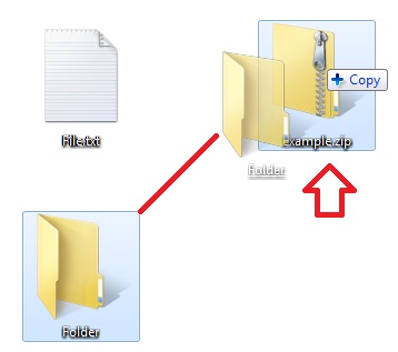 Zip a File or Folder - How To-drag.jpg