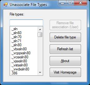 FileTypesMan - Alternative to 'File Types' manager of Windows