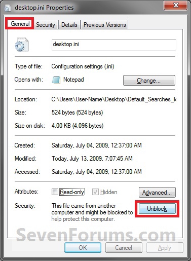 User Folders - Restore Default Icon-unblock.jpg