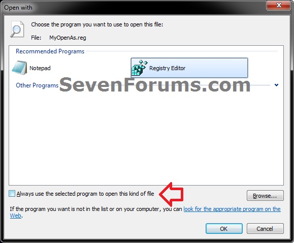 &quot;Always use selected program&quot; - Always Checked or Unchecked-open-.jpg