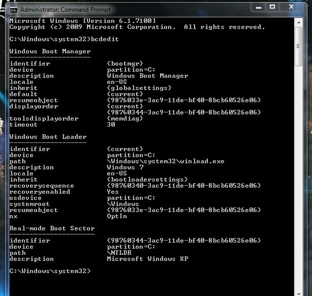 Dual Boot Installation with Windows 7 and XP-bcdedit.jpg