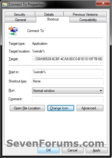Connect To Shortcut - Create in Windows 7-step5.jpg