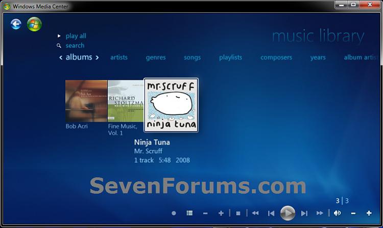 Windows Media Center - Music Library - Create Shortcut-music-library.jpg