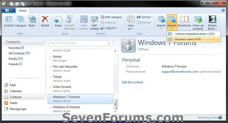 Windows Live Mail - Export and Import Contacts-export-1.jpg