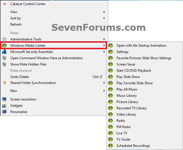 Windows Media Center - Cascading Desktop Context Menu-example.jpg