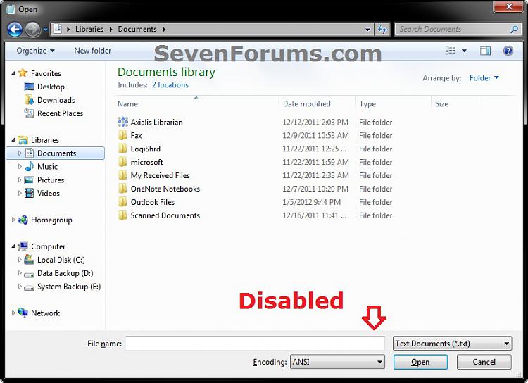 Common Dialog Boxes - Enable or Disable Dropdown List of Recent Files-disabled-1.jpg