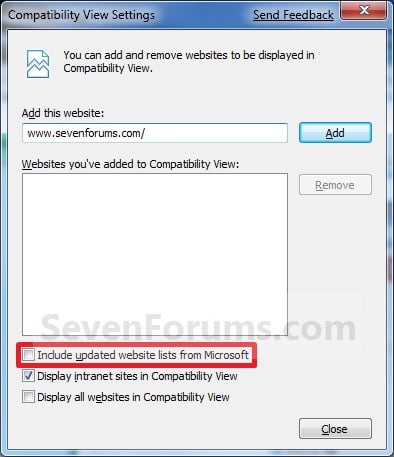Internet Explorer Compatibility View Updates-update_list.jpg