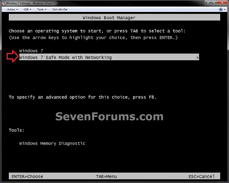 boot windows 7 in safe mode from command prompt