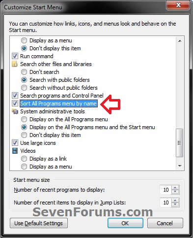 Start Menu Auto Arrange by Name - Enable or Disable-option1.jpg