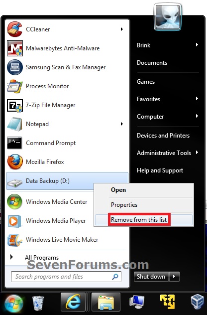 Start Menu - Pin or Unpin a Folder, Drive, and Library-drive-2.jpg