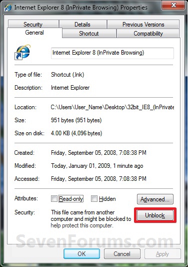 Internet Explorer InPrivate Browsing Shortcut-unblock.jpg