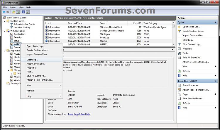 Event Viewer - Open and Use in Windows 7-options.jpg