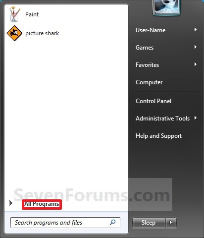 Start Menu All Programs - Add or Delete Shortcuts-start_menu_all_programs-1.jpg