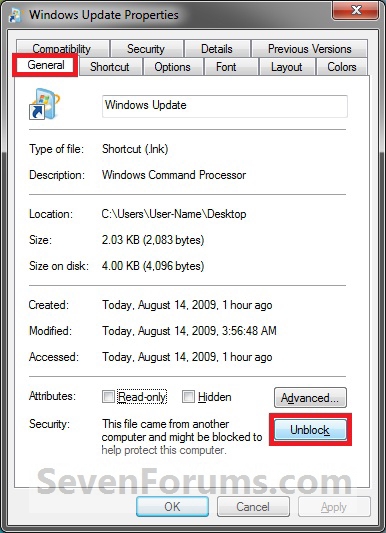 Windows Update Shortcut - Create in Windows 7-unblock.jpg