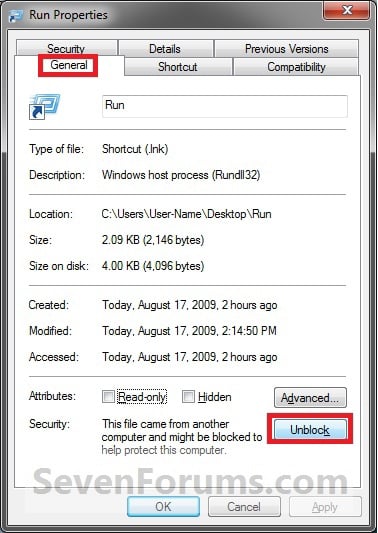 Run command create shortcut tutorials