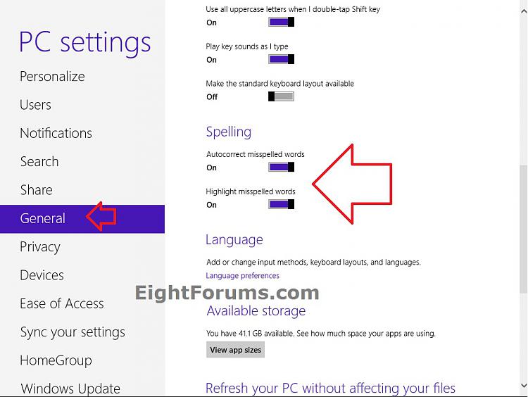 Internet Explorer 10 (IE10) Spelling Correction - Enable or Disable-pc_settings.jpg