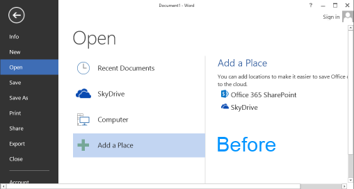 Office 2013 &quot;Sign in&quot; and Cloud Capabilities - Turn On or Off-skydrive.png