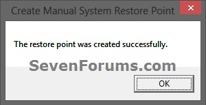 Restore Point - Add &quot;Create Restore Point&quot; to Context Menu in Windows-success_message.jpg