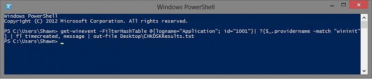 Check Disk (chkdsk) - Read Event Viewer Log-powershell.jpg